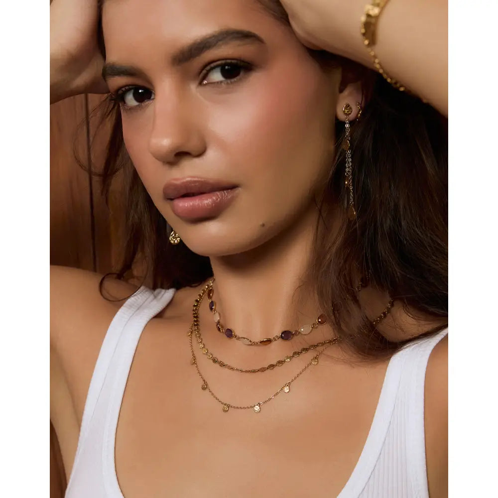 Zahara Gold Necklace - Necklaces