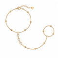 Zelda Hand Chain Bracelet - Gold - Bracelets