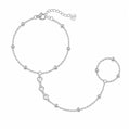 Zelda Hand Chain Bracelet - Silver - Bracelets