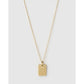 Zodiac Gold Tag Necklace - Aries - Necklaces