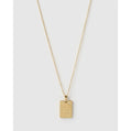 Zodiac Gold Tag Necklace - Capricorn - Necklaces