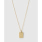 Zodiac Gold Tag Necklace - Gemini - Necklaces