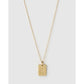 Zodiac Gold Tag Necklace - Leo - Necklaces