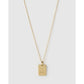 Zodiac Gold Tag Necklace - Libra - Necklaces